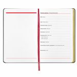 Ежедневник недатированный А5 (138х213 мм), BRAUBERG VISTA, под кожу, гибкий, 136 л., "Pomegranate", 112022