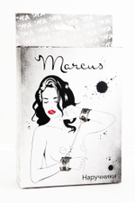 Кружевные наручники серебристые