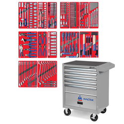 Набор инструментов &quot;ЛИДЕР&quot; в серой тележке, 270 предметов МАСТАК 52-05270G