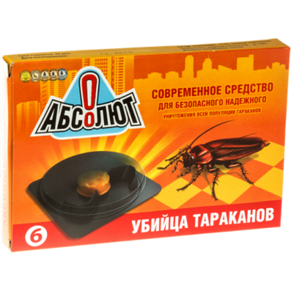 Абсолют Супер, приманка против тараканов 6шт