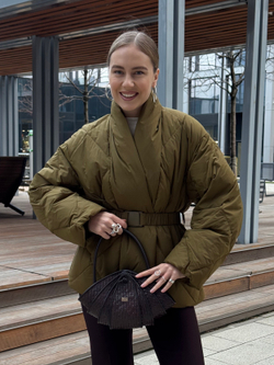 Пуховик Орли олива