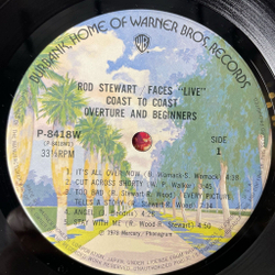 Винтажная виниловая пластинка LP Rod Stewart, Faces Live Coast To Coast Overture And Beginners (Japan 1974) (No Obi)