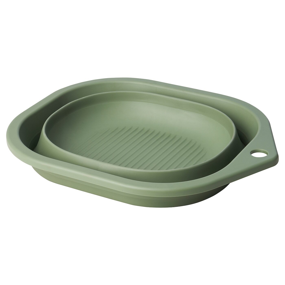 IKEA PEPPRIG  (ИКЕА ПЕППРИГ)  -  Чаша для мытья, складная/зеленая, 10 л