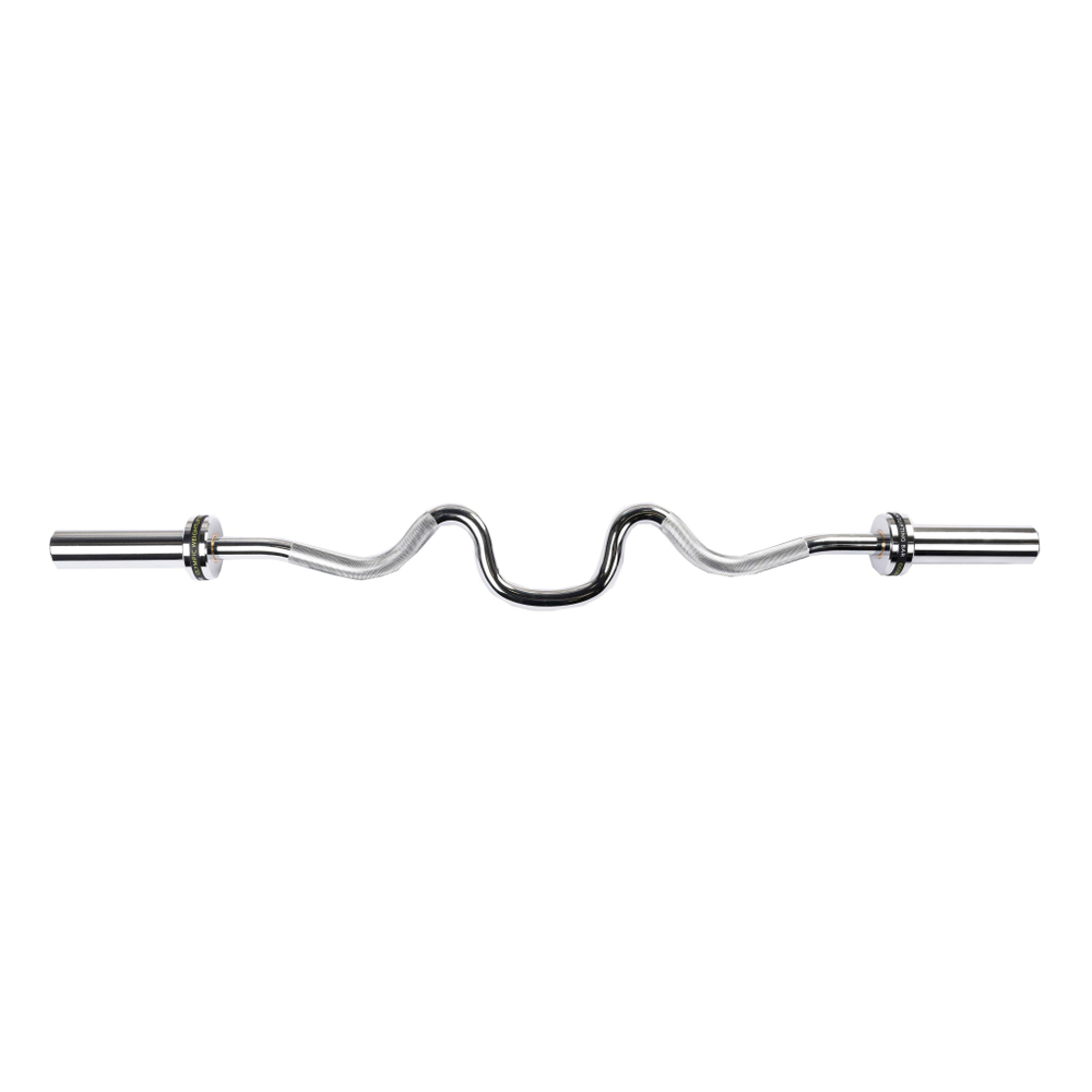 Гриф для штанги EZ-образный (до 150 кг, замки-пружины) D50 мм PROFI-FIT