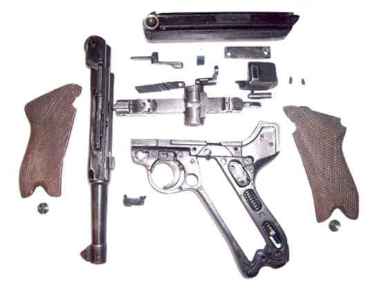 Пистолет Luger P08 Парабеллум СХП оригинал охолощенный