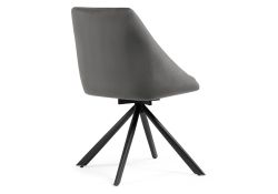 Стул на металлокаркасе Окленд крутящийся серый / черный