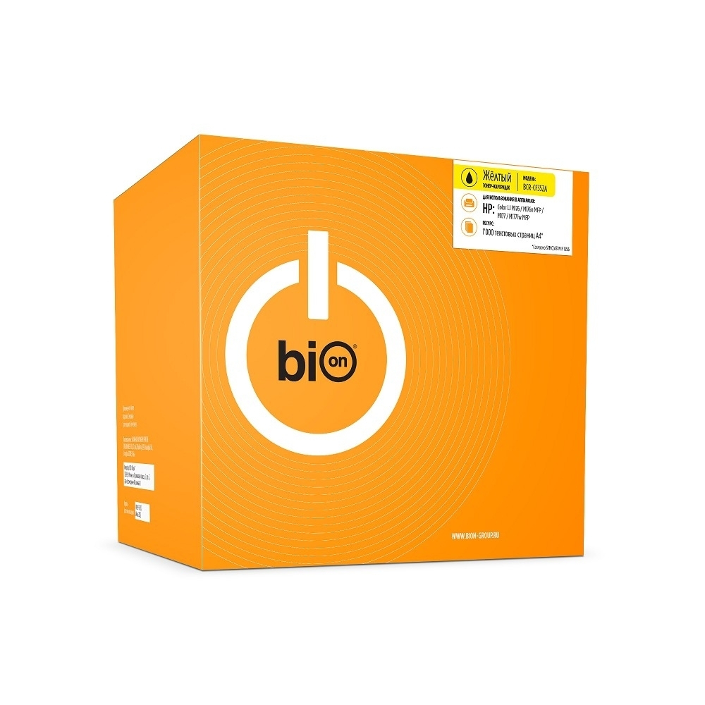 Bion BCR-CF352A Картридж для HP (LaserJet Pro MFP M176/M176FN/M177/M177FW) (1000  стр.), Желтый, с чипом