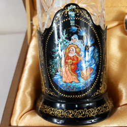 Чайный набор "Морозко" (Ручная роспись Палех)