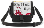 Dickies Nylon Fabric Crossbody Bag, Shoulder Bag Unisex Black White