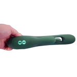 Зеленый вибратор-кролик 26см с подвижным язычком Amovibe Zenora Rabbit Vibrator Green