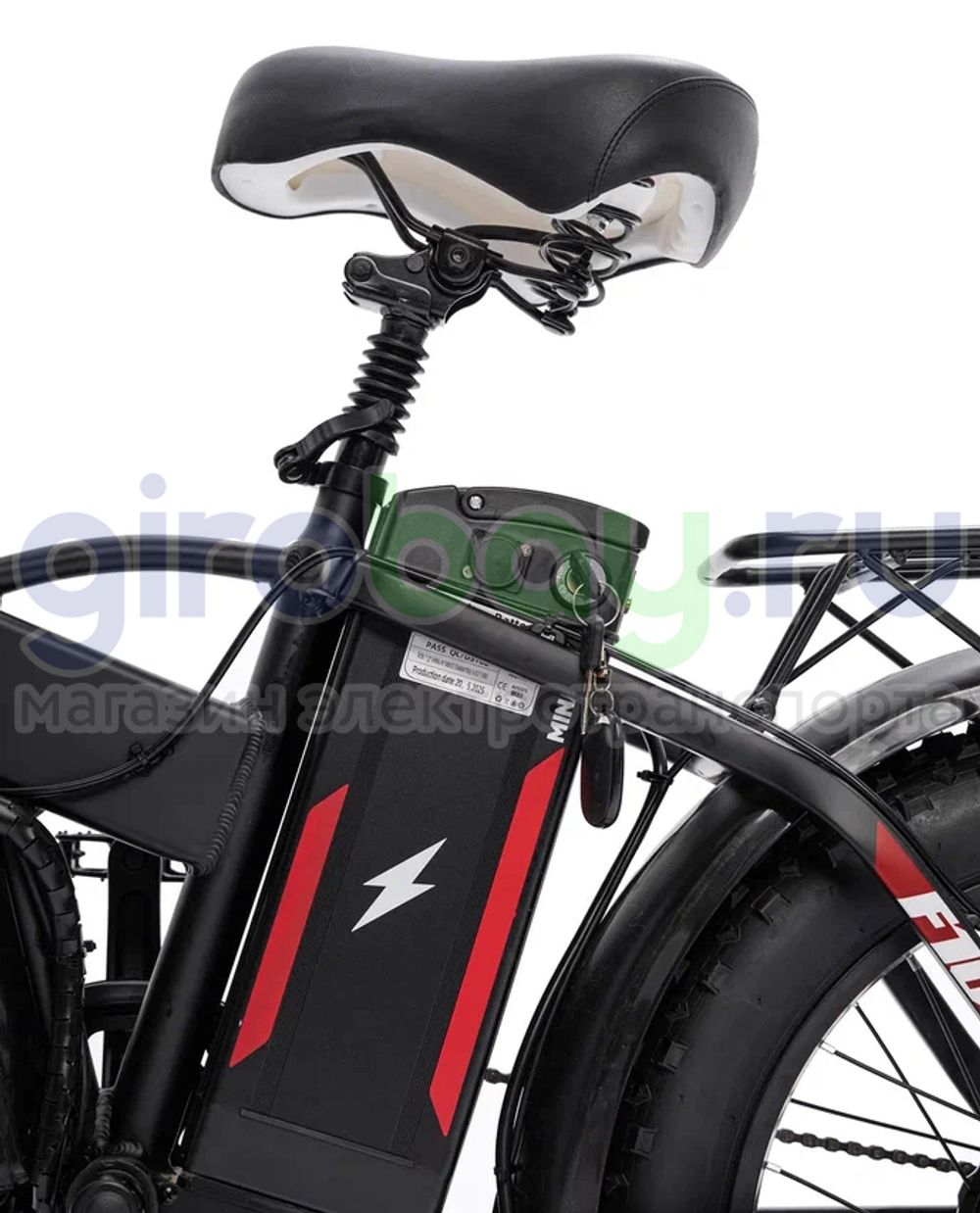 Электровелосипед Minako F10 Pro Dual 48V/20Ah (полный привод) 2025 года - Красный обод фото №11