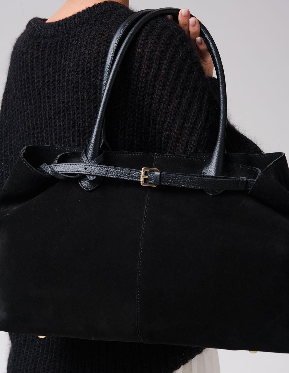 Замшевая сумка Daniela DBR 31375 черный