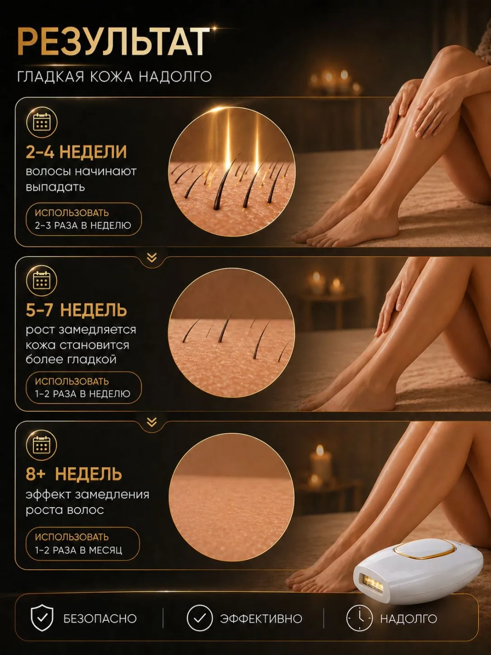 Фотоэпилятор для удаления волос, LovelyK