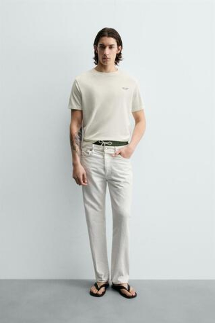 ZARA ФУТБОЛКА С ГРАФИЧЕСКИМ ПРИНТОМ "АВСТРАЛИЯ", ЭКРЮ