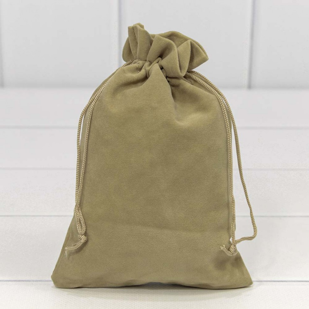 Мешочек 14х20см Бархат класс А (Капучино)