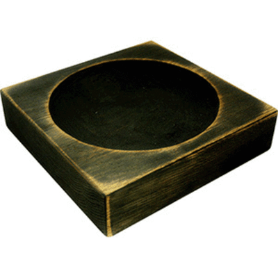 Тарелка квадратная антик;дуб;H=4.5,L=20,B=20см