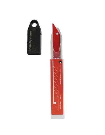 Shine Systems Сменные лезвия из углеродистой стали красные 30°,10 шт