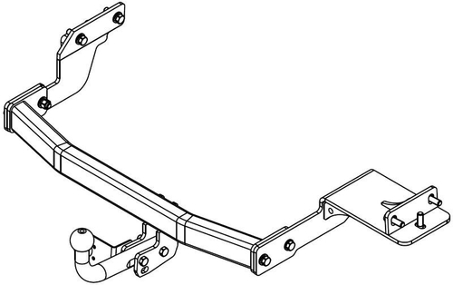 Фаркоп на HYUNDAI Santa Fe IV рестайлинг (2021-) (без электрики, паспорт/сертификат в комплекте) Автос.HY 36