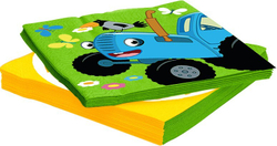 Купить одноразовые салфетки Синий Трактор