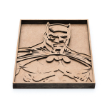 Бэтмен от SamCraft - сборная 3D картина из дерева своими руками, герой из вселенной DC, покрась, собери и склей свою картину