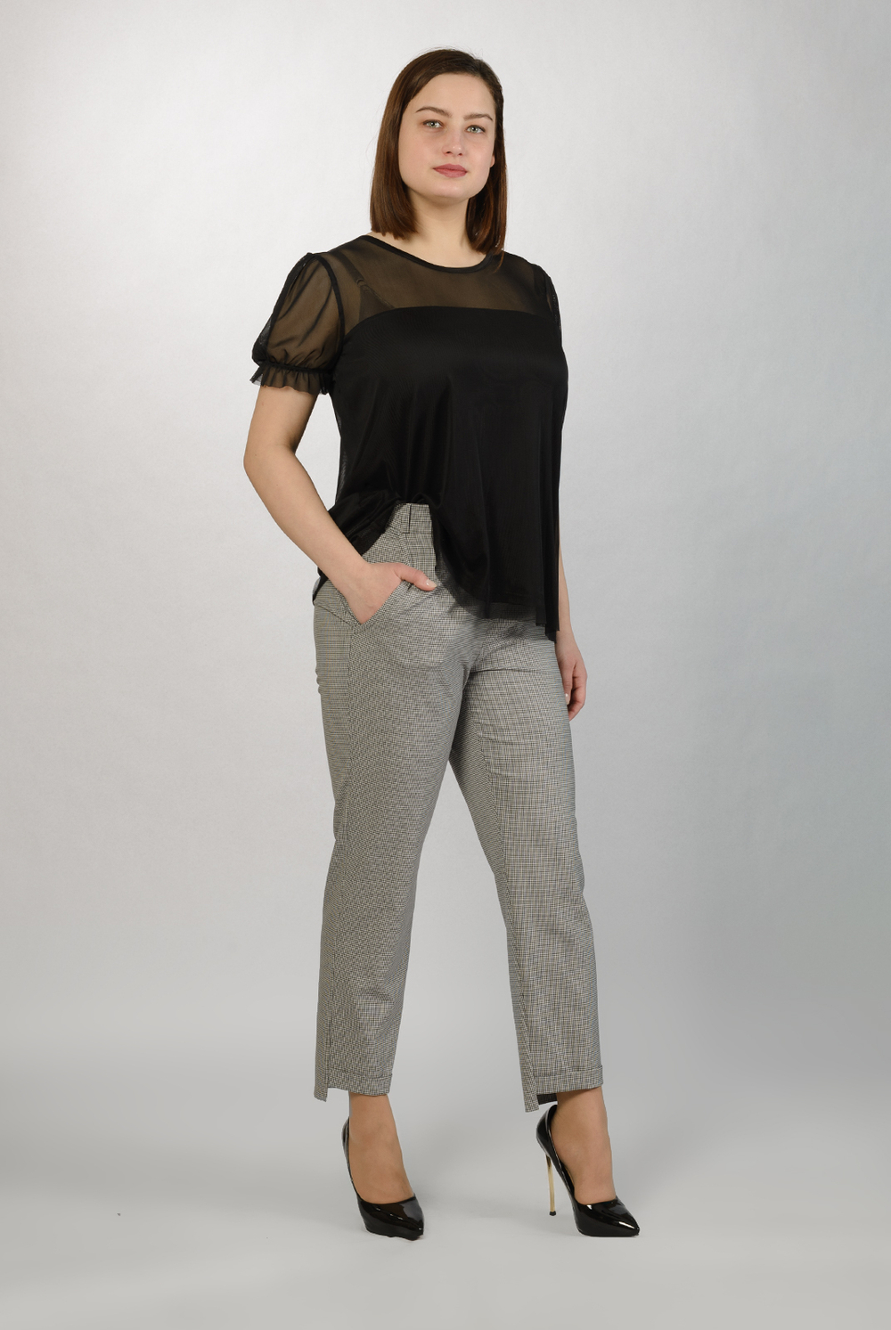 Туника 2760АП, чёрный #149Ч032760АП