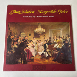 Винтажная виниловая пластинка LP Franz Schubert Шуберт, Robert Holl, Konrad Richter, Ausgewahlte Lieder (Австрия 1982)