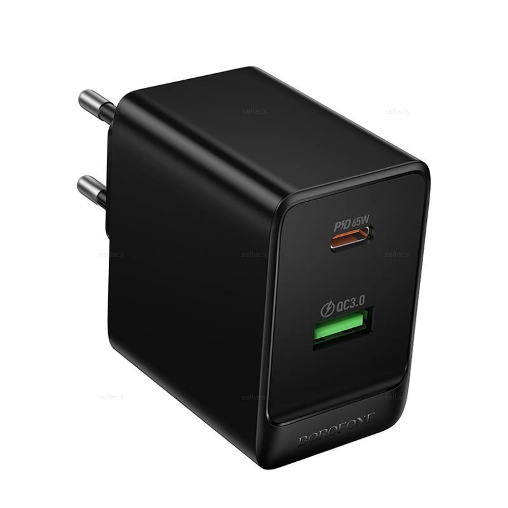 Borofone BAS17A Erudite PD65W(1C1A) зарядное устройство (black)