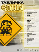 Табличка декоративная "Супер Марио, Super Mario" на дверь и стену, прикольная штука в подарок геймеру, декоративный знак, 24,5х24,5 см, Айдентика Технолоджи