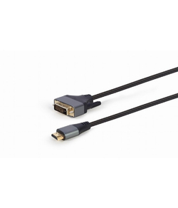 Cablexpert Кабель HDMI-DVI , 4K, 19M/19M, 1.8м, single link, пакет (CC-HDMI-DVI-4K-6)