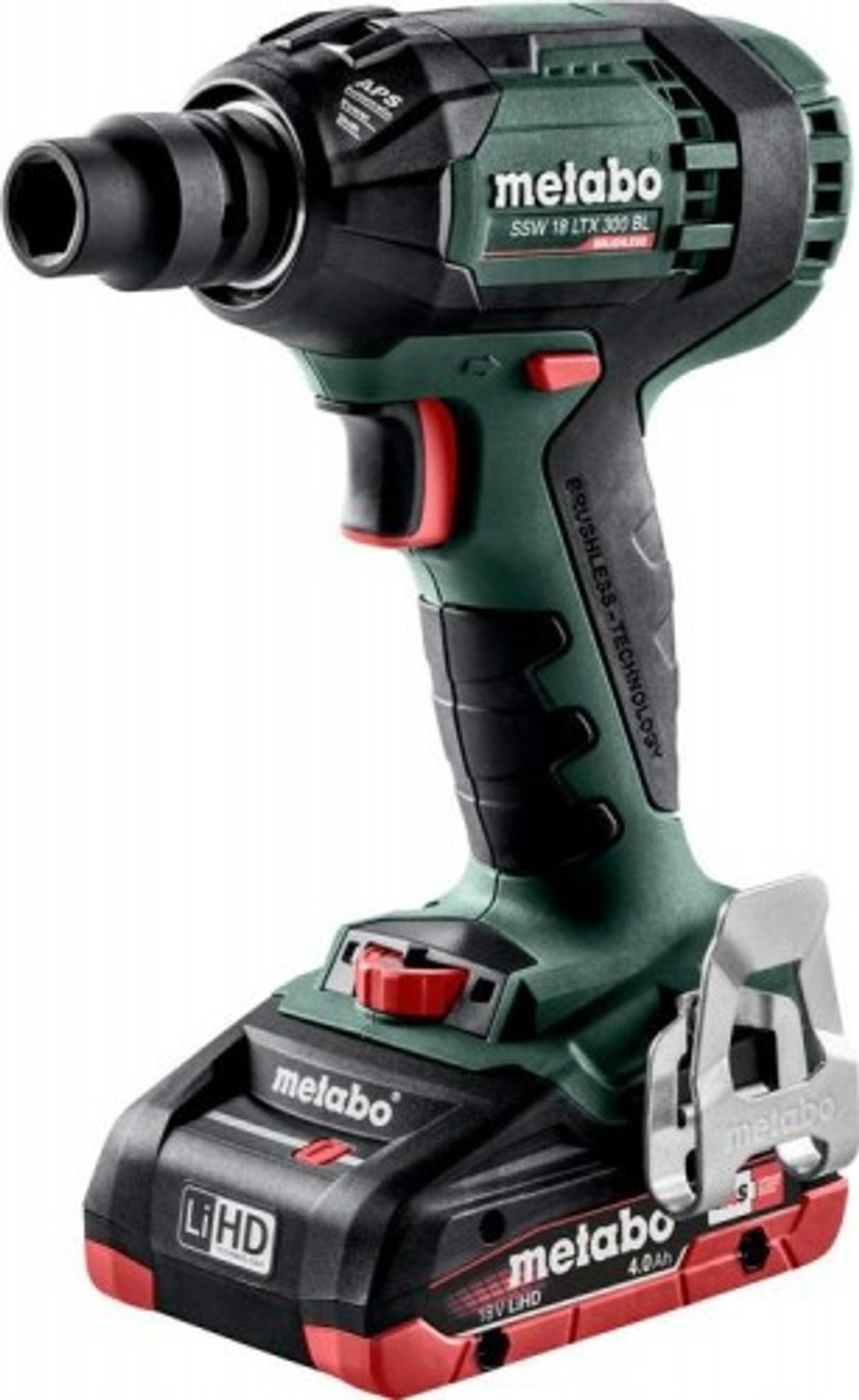 Гайковерт аккумуляторный METABO SSW 18 LTX 2х4,0 LiHD 300 BL ударный, бесщеточный 602395800