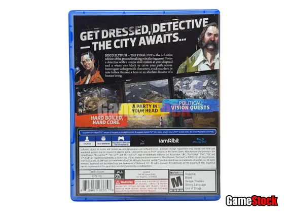 PS4 Disco Elysium: The Final Cut (Б/У, Русские субтитры, CUSA-26591)