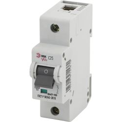 Автоматический выключатель ЭРА PRO NO-902-261 ВА47-100 1Р 25А кривая С 10 кА | Модульные автоматические выключатели