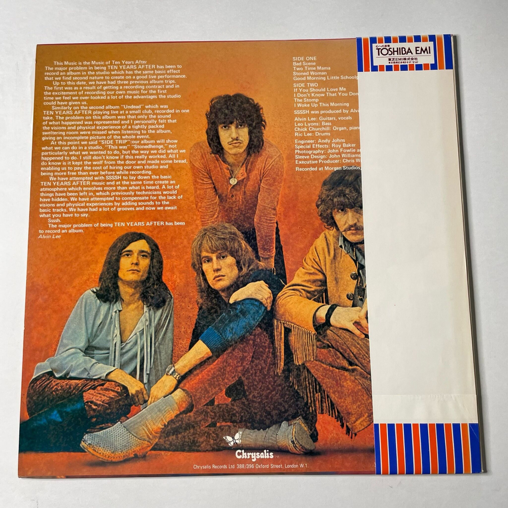 Винтажная виниловая пластинка LP Ten Years After Ssssh (Japan 1977) (Obi) Stoned Woman