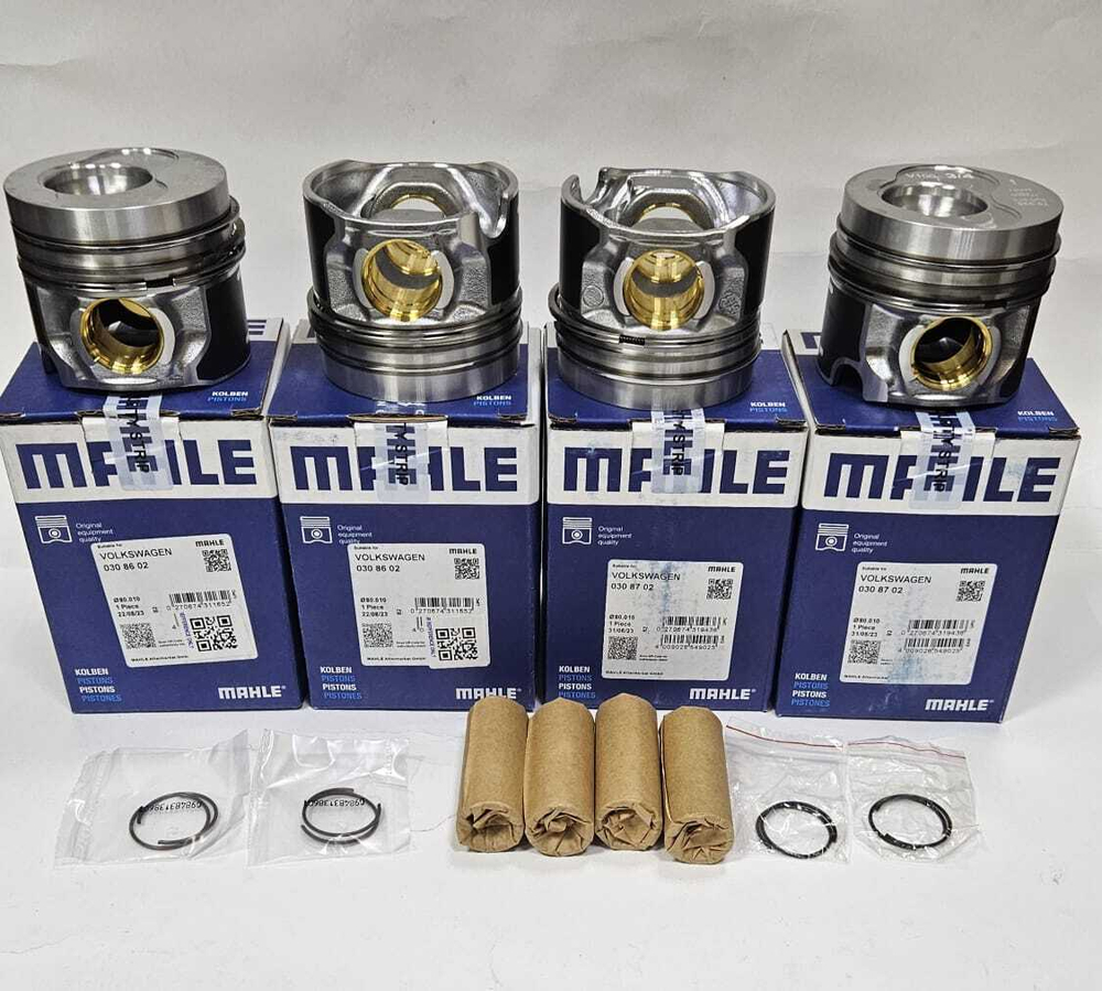 Поршни с кольцами +0.50 (1-4 цилиндры) 1.9TDI AXC, AVF, AWX MAHLE