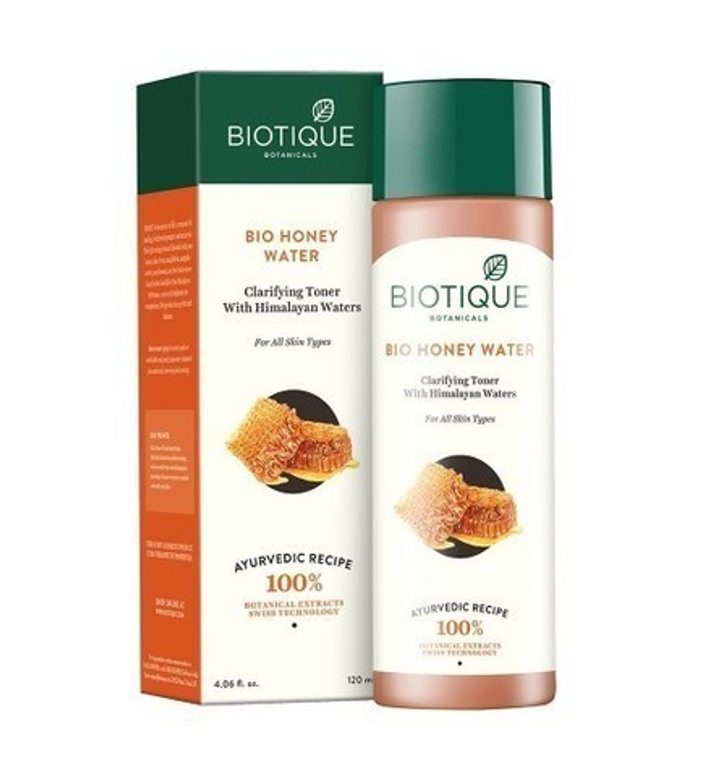 Тоник Biotique Bio Honey Water для лица Сужает поры с гималайской водой, 120 мл
