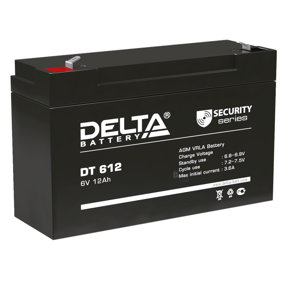 Аккумулятор Delta DT 612 (AGM)