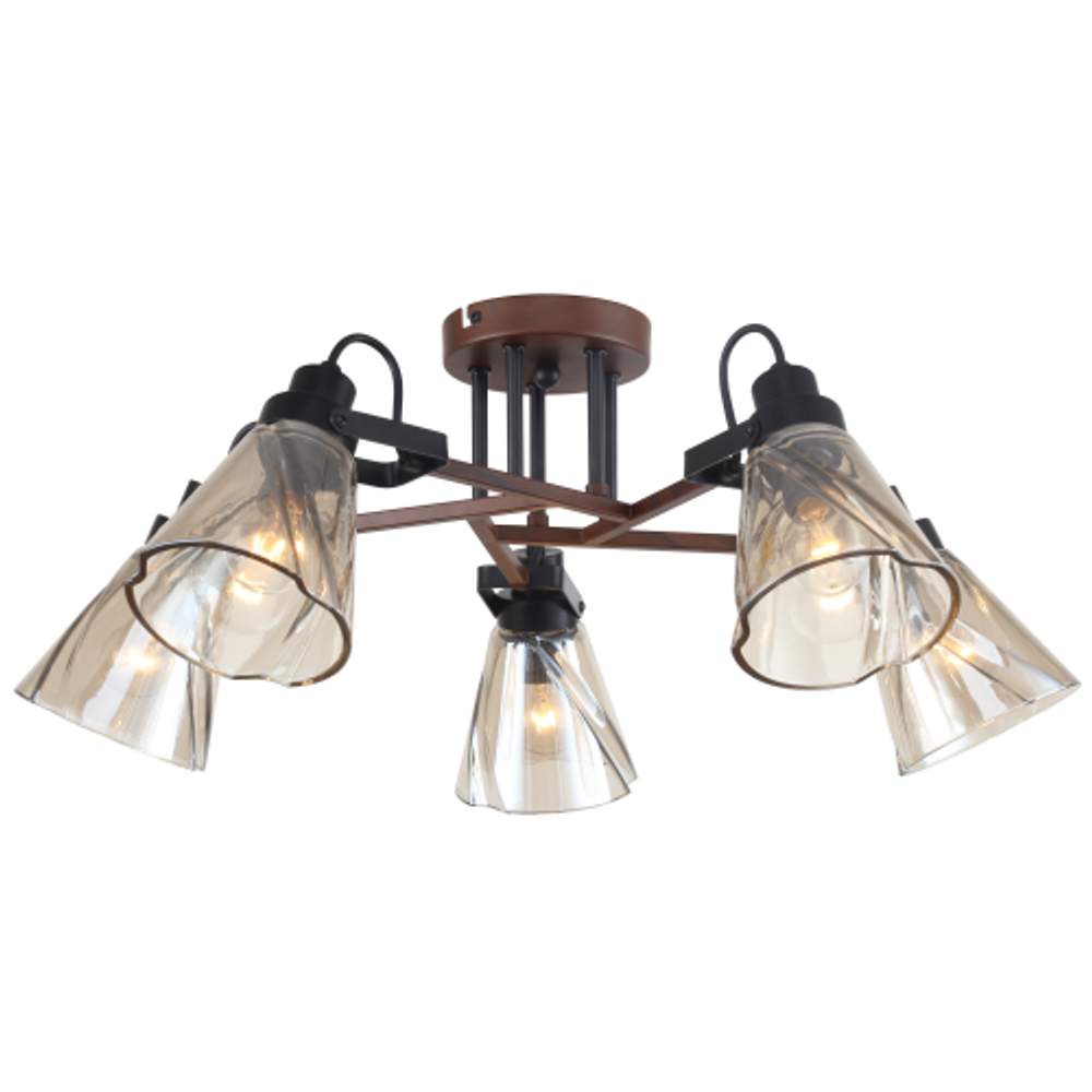 Люстра Rivoli Clarissa 5098-305 5 х Е14 40 Вт лофт - кантри | Rivoli