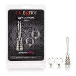 Зажимы на соски и зажим для клитора Nipple and Clitoral Non-Piercing Body Jewelry (Цвет: Серебристый)