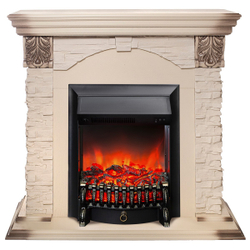 Электрокамин RealFlame Dublin Lux WT с очагом Fobos Lux Black