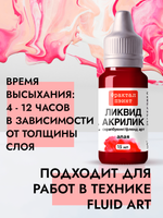 Жидкая акриловая краска ЛИКВИД АКРИЛИК «Алая»