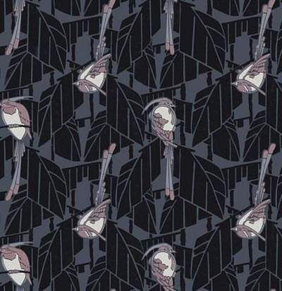 Обои со стилизованными птичками FOL603