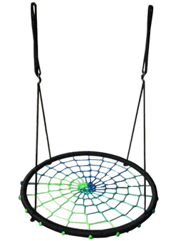 Синие и цветные качели гнездо 100 см диаметр