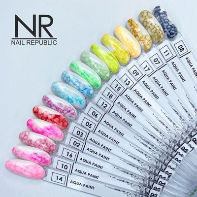 NR Краска для техники по мокрому Aqua Paint 18 Светло-зеленый, 10 мл