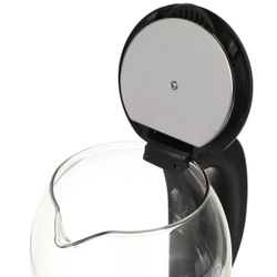 Чайник электрический Lofter, C01, черный, 2 л, 1500 Вт, скрытый нагревательный элемент, стекло