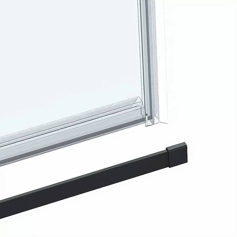 Душевой уголок Vincea Como Soft VSR-1CS1012CLB 120x100 стекло прозрачное/профиль черный
