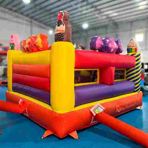 Коммерческий надувной батут «Сладкий замок» без горки, 3,5*3*2,3 м