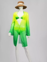 купальник раздельный 3 в 1 на завязках с туникой удлиненной