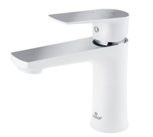 Смеситель KAISER Atrio для раковины Ф35 Белый-хром