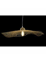 Потолочный светильник DKD Home Decor Бамбук Соломенная шляпа с большими полями (88 x 88 x 17 cm)