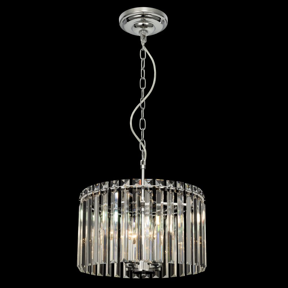 Citilux Джейн CL306141 Хрустальная подвесная люстра Хром